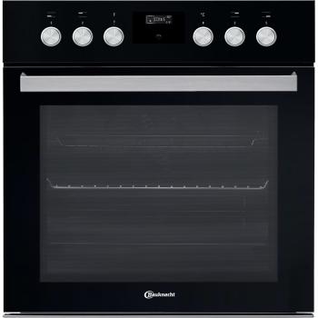 Bauknecht HIS5 EI8VS3 ES - Einbauherd für Induktionskochfelder, Schwarz/Edelstahl, 65 L, 60 cm